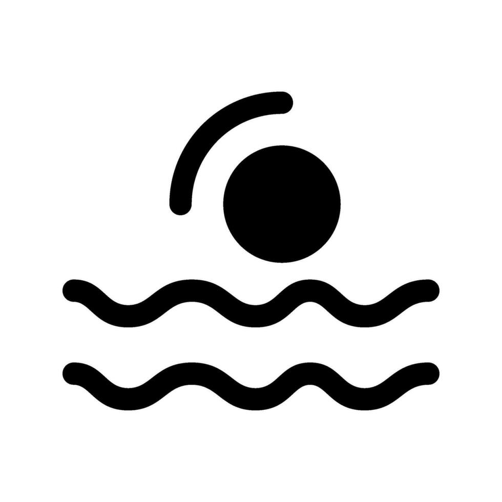 nuoto icona vettore simbolo design illustrazione
