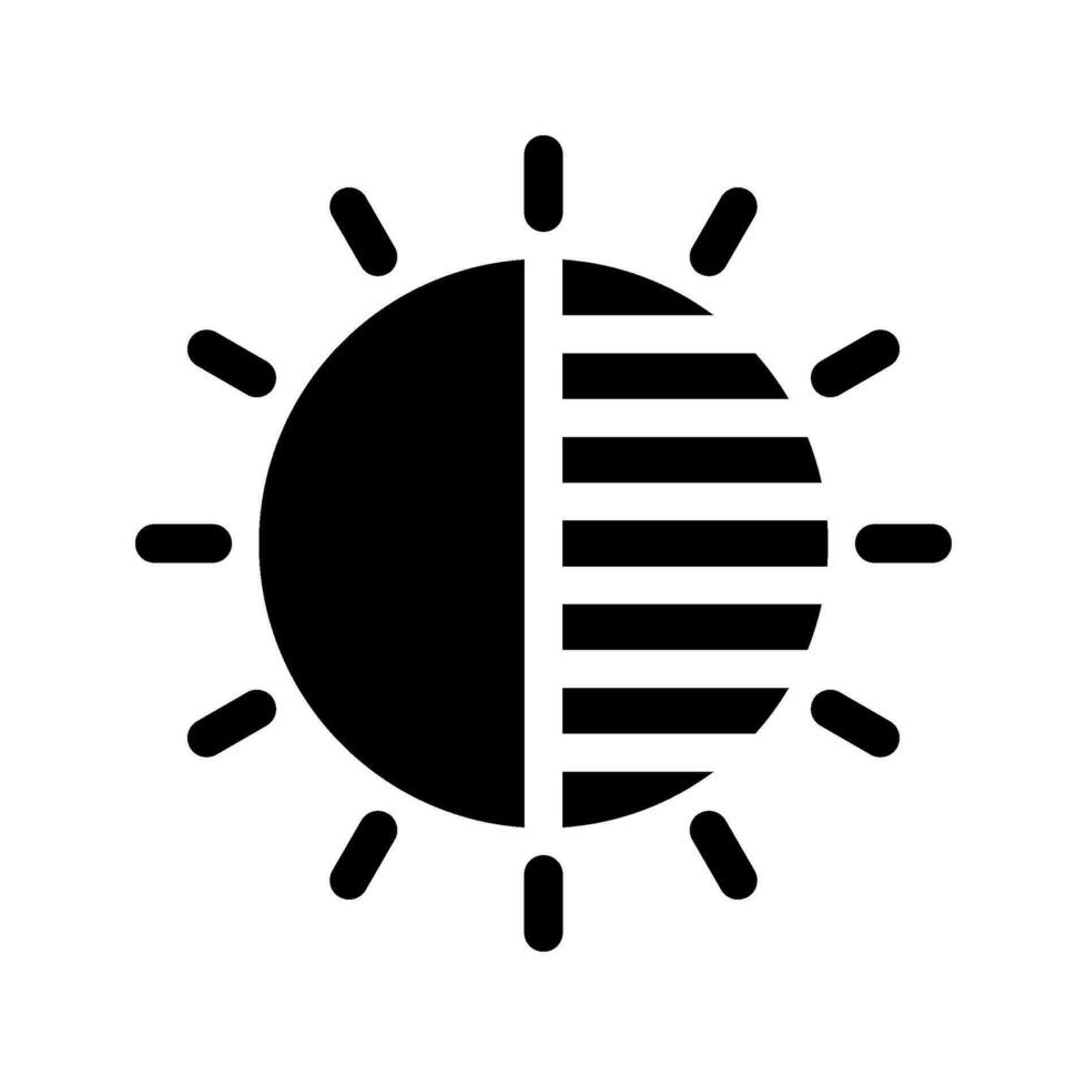 contrasto icona vettore simbolo design illustrazione