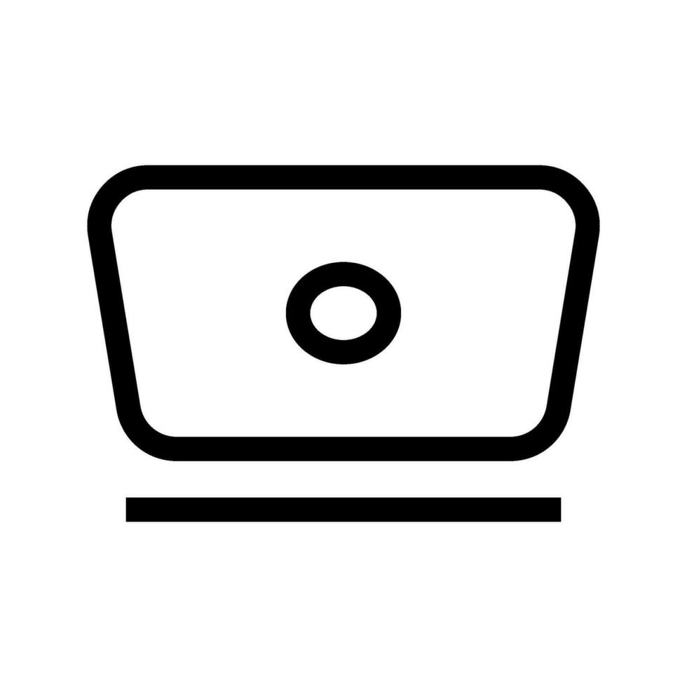 il computer portatile icona vettore simbolo design illustrazione