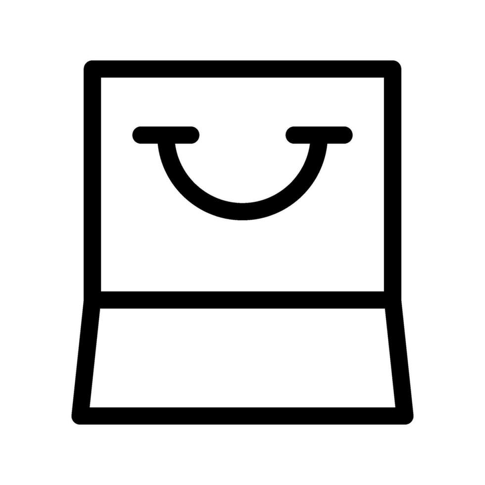 shopping Borsa icona vettore simbolo design illustrazione