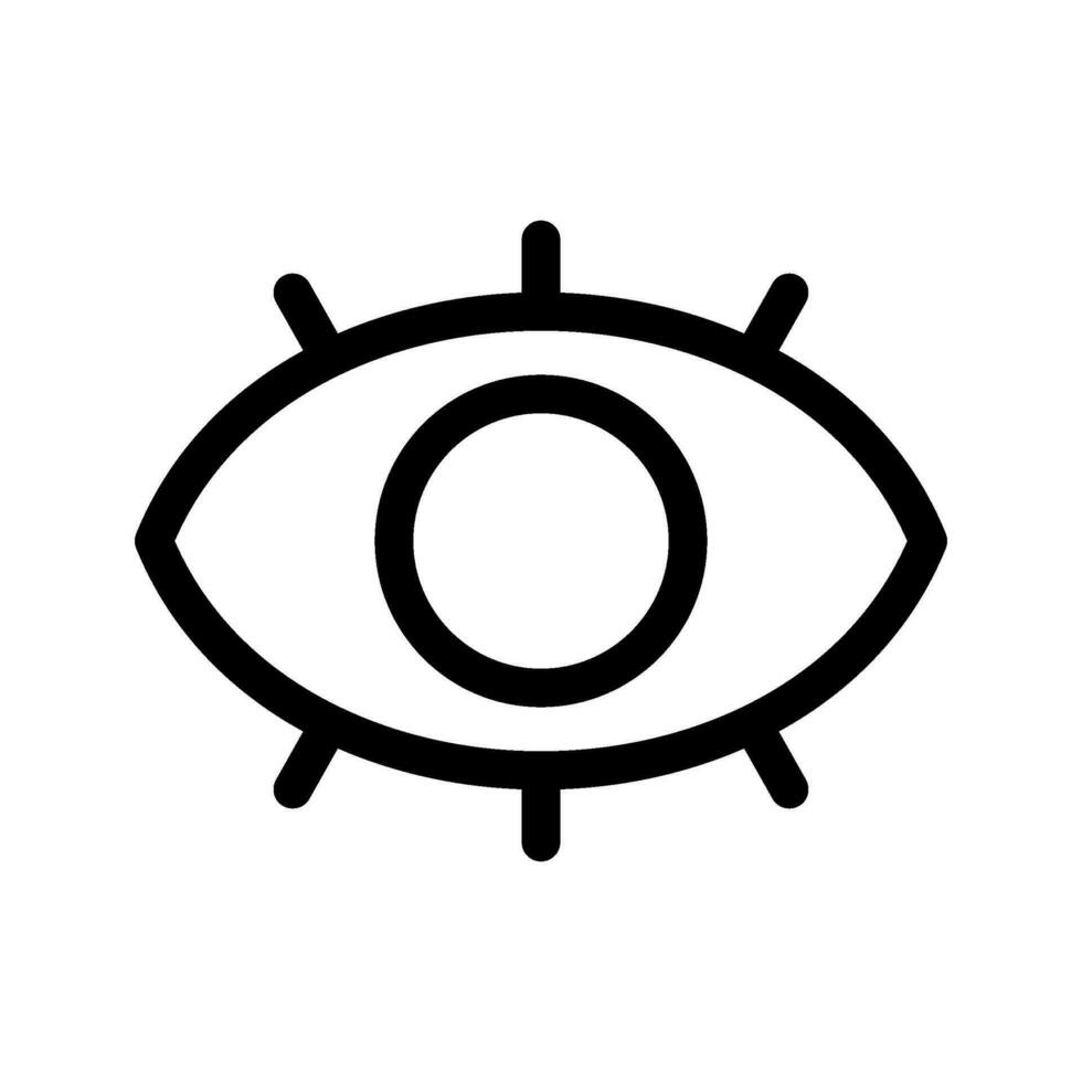 visione icona vettore simbolo design illustrazione