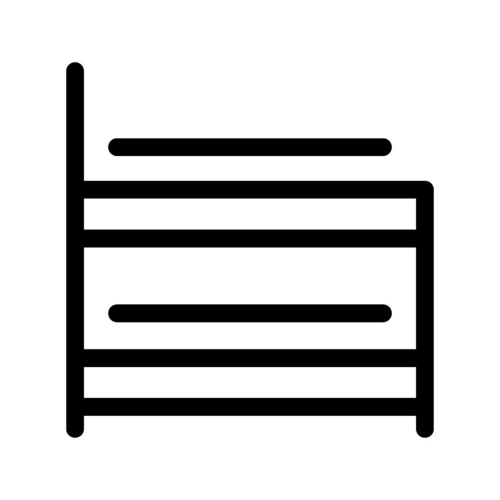 cuccetta letto icona vettore simbolo design illustrazione