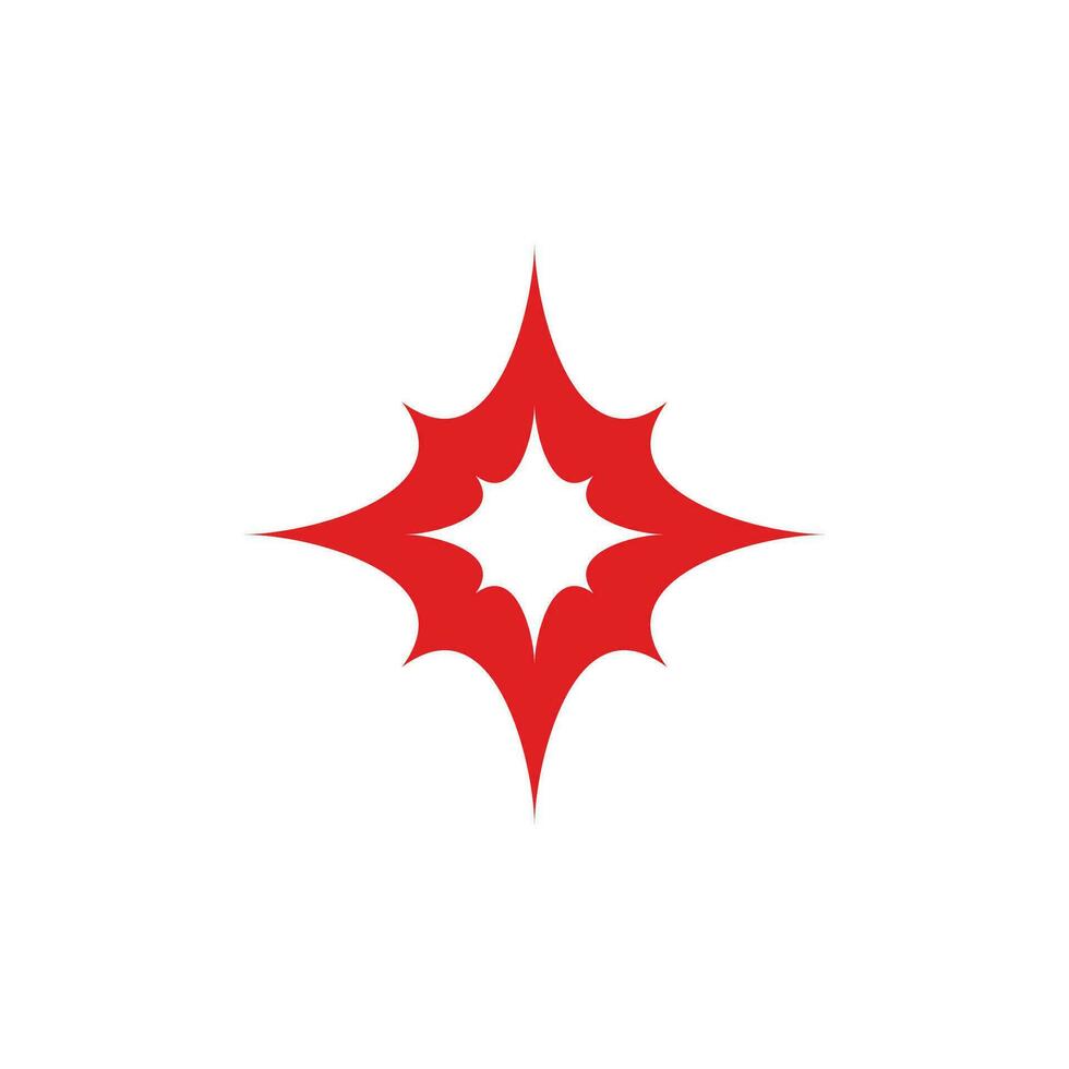 brillare esplosione simbolo geometrico design logo vettore