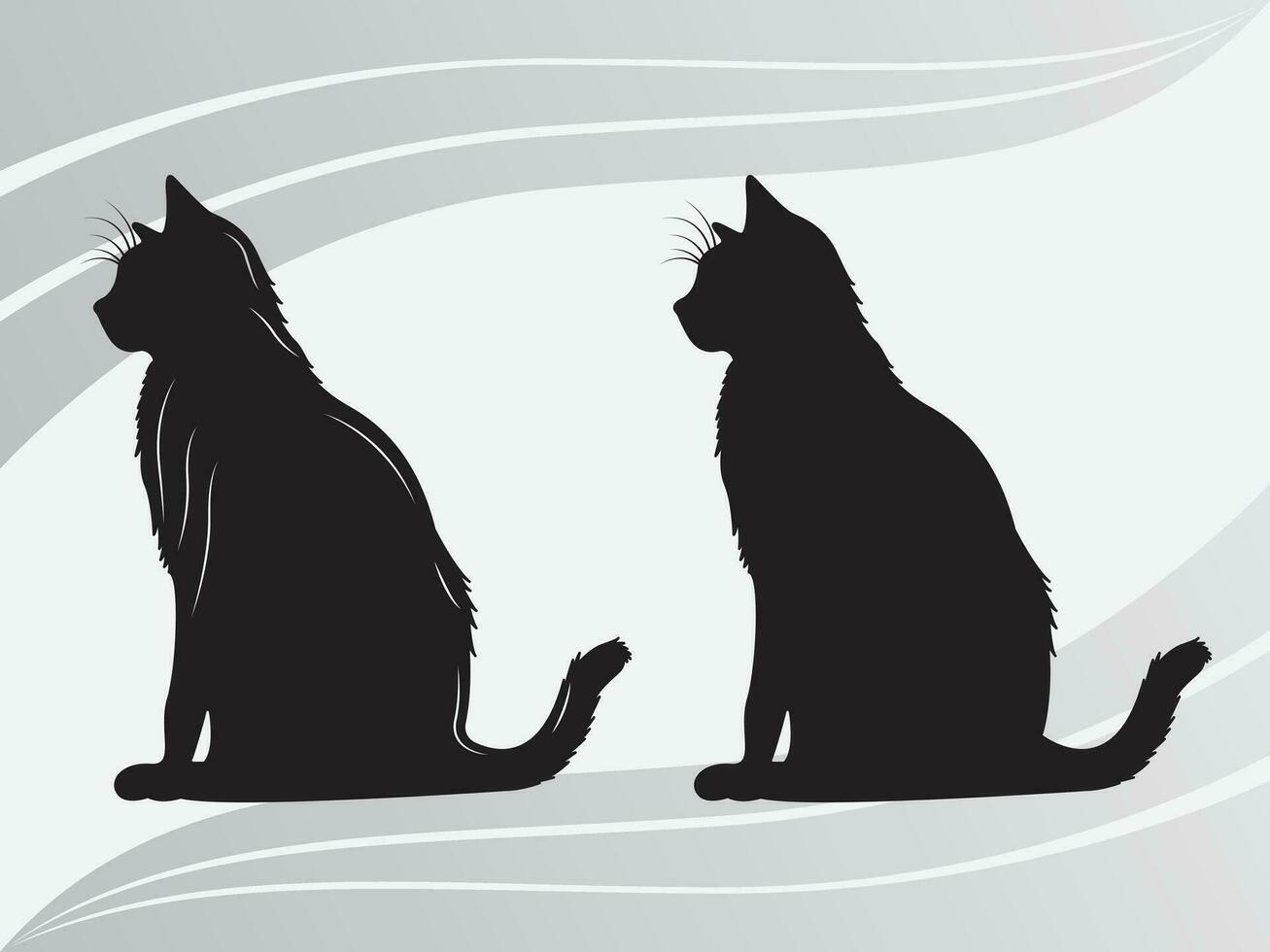 gatto, gattino, gatto eps, gatto silhouette, gatto eps fascio, nero gatto eps, animale domestico clipart vettore