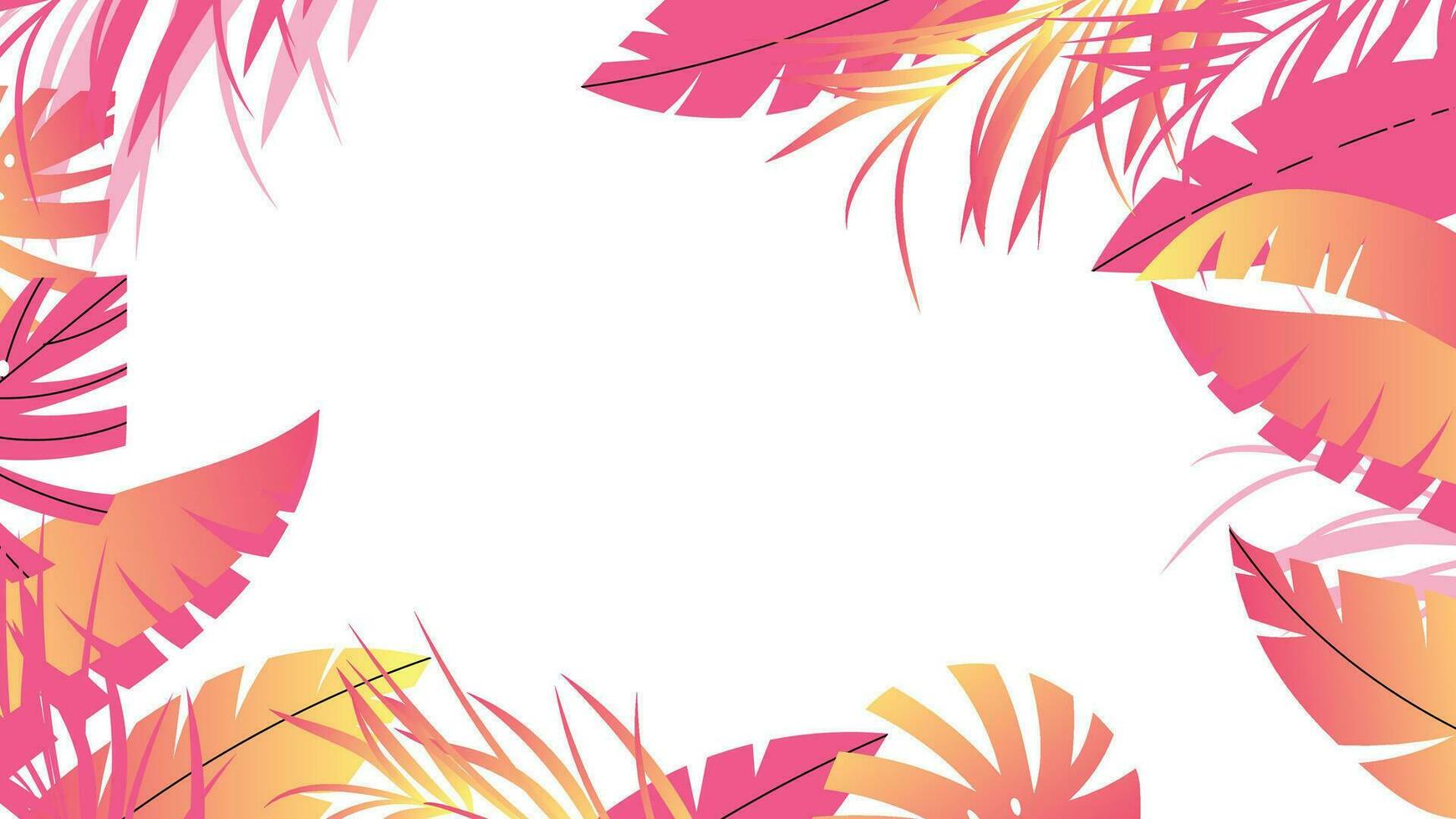 foresta tropicale sfondo vettore illustrazione. giungla impianti, mostri, palma foglie, Banana foglia, esotico estate stile. botanico fondale design per decorazione, sfondo, Prodotto presentazione.