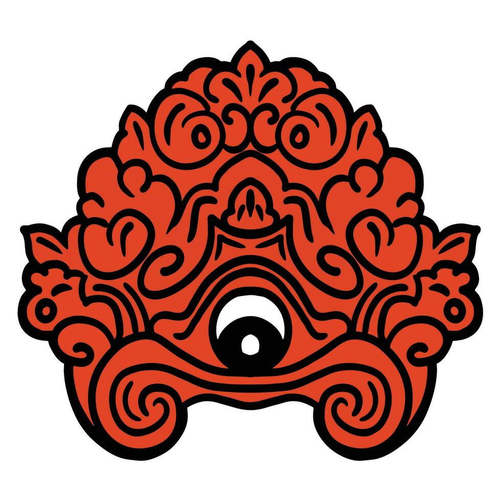 tradizionale balinese ornamento vettore illustrazione