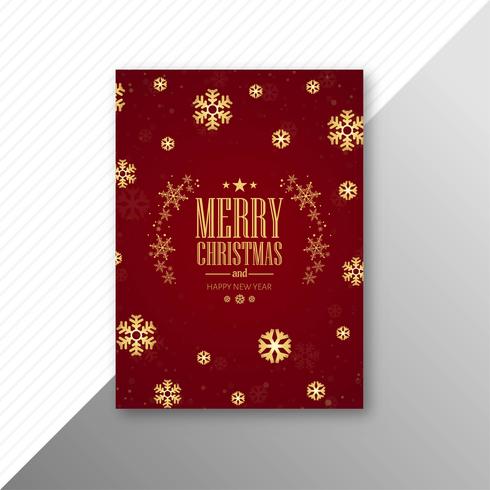 Beautiful party marry christmas brochure template festival desig vettore