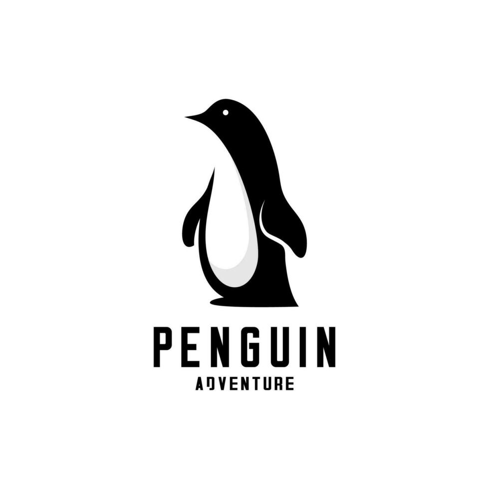 vettore logo pinguino