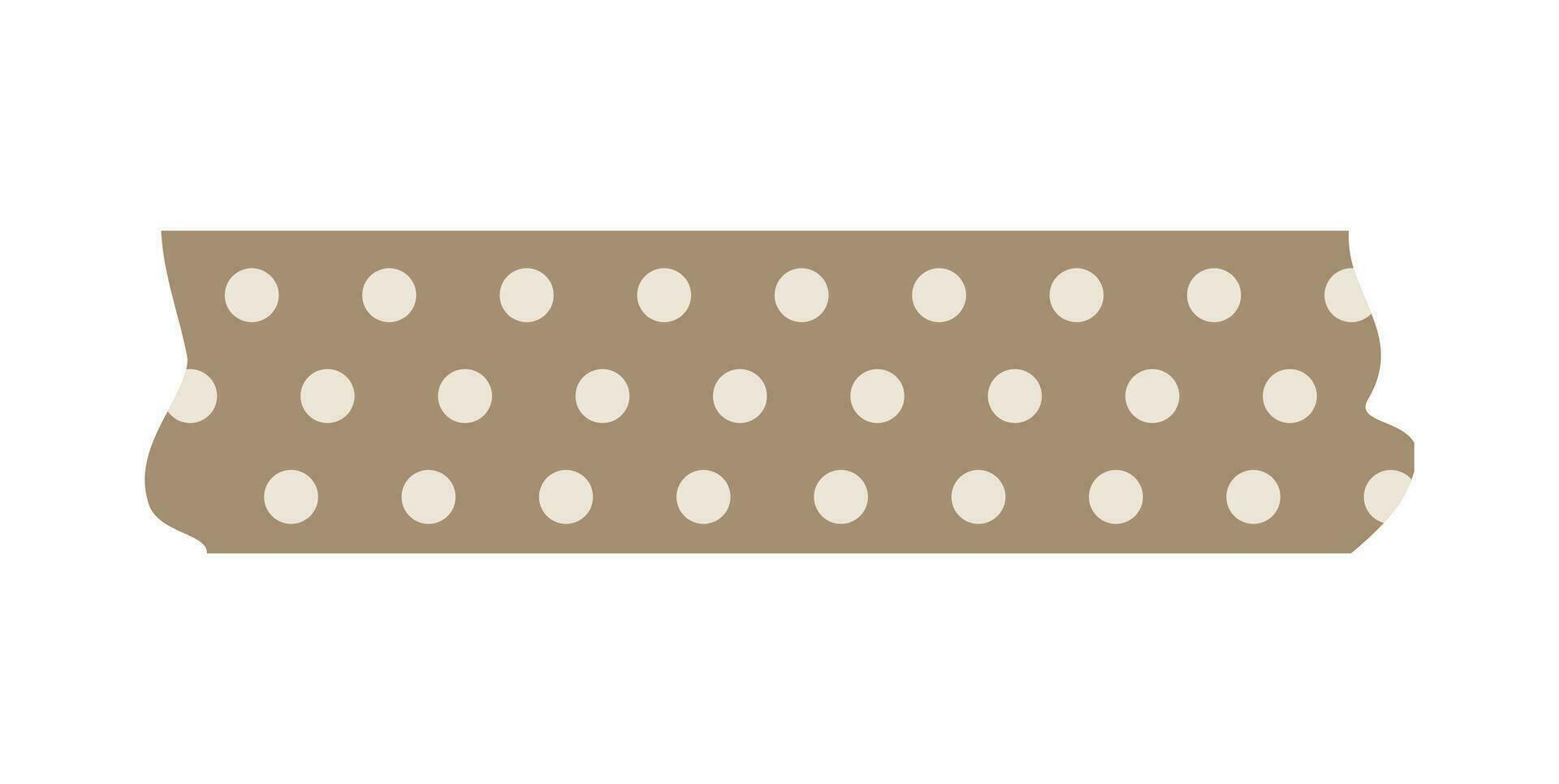 luminosa scandi vettore confine scotch modello con punti. stilizzato washi nastro carino bambini scarabocchio striscione. scandinavo giocoso stile deco nastro ordinare. decorativo moderno elementi