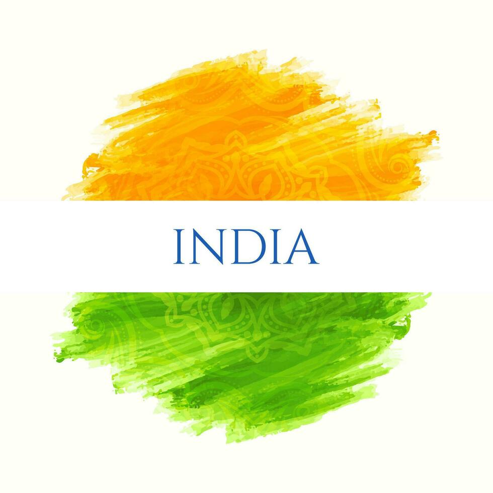 astratto indiano bandiera tema bellissimo design isolato sfondo vettore