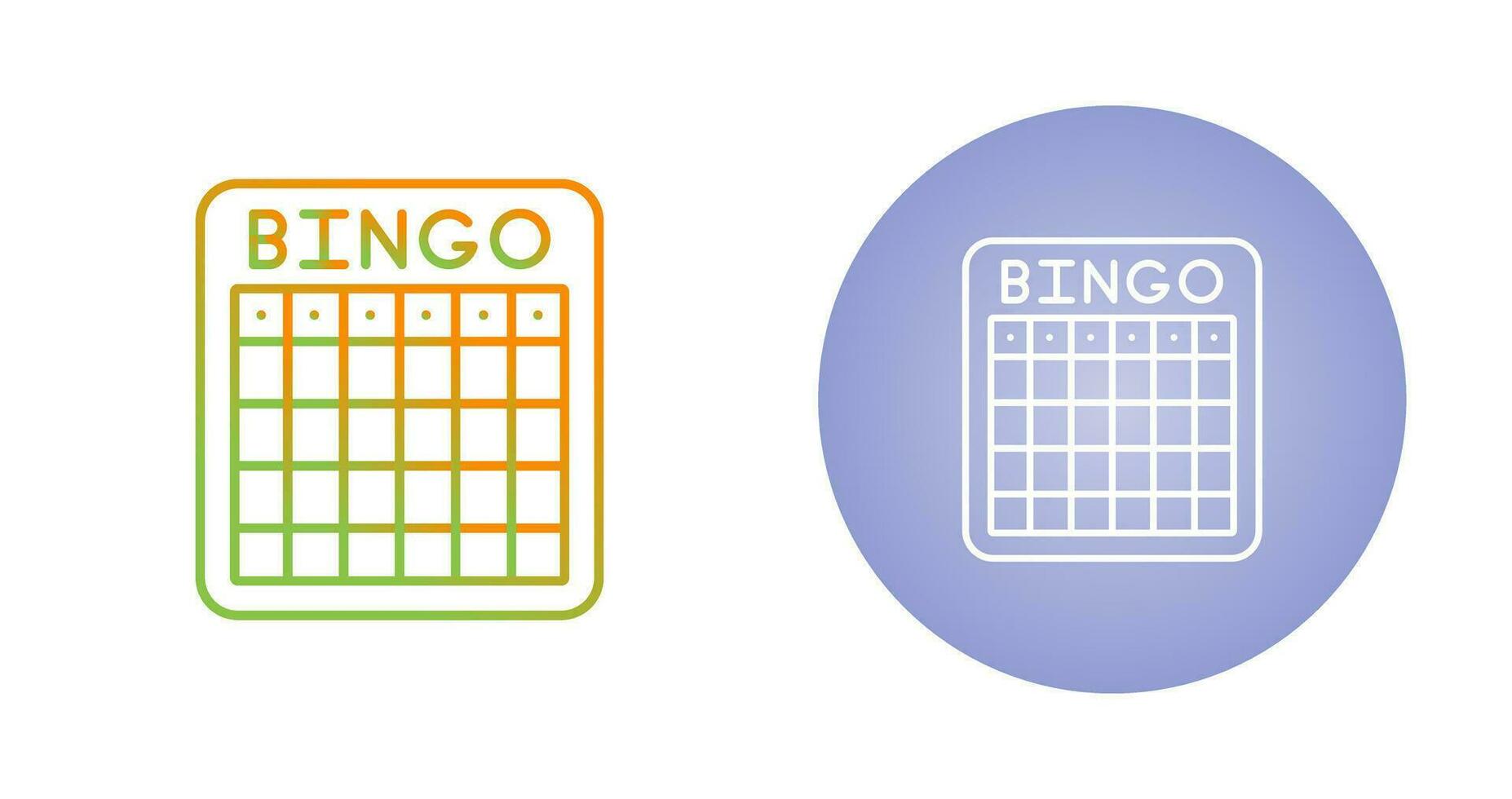 icona del vettore bingo