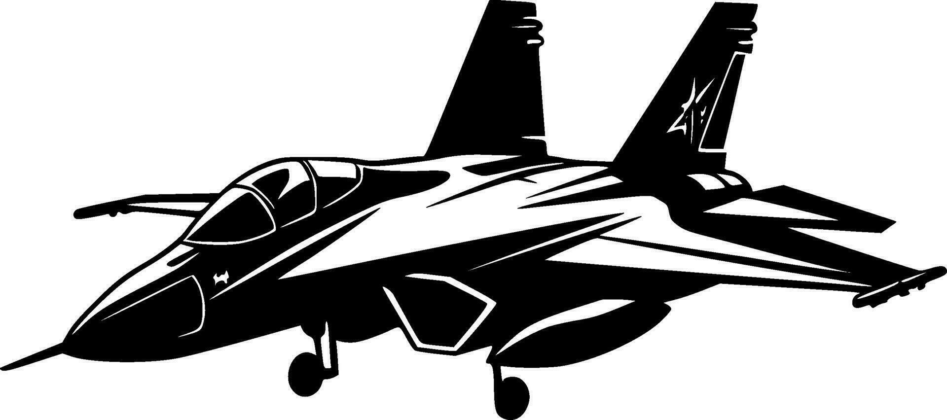 combattente Jet - alto qualità vettore logo - vettore illustrazione ideale per maglietta grafico