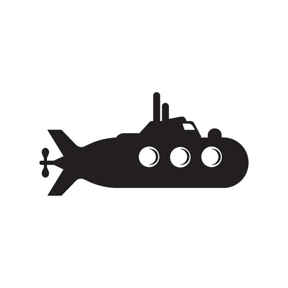 sottomarino icona logo vettore illustrazione design.