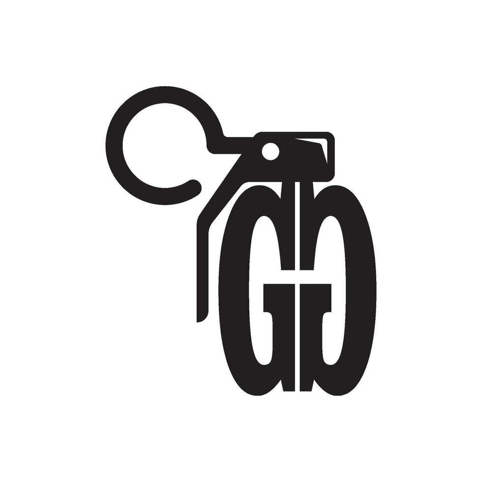 granata icona logo vettore illustrazione modello design.