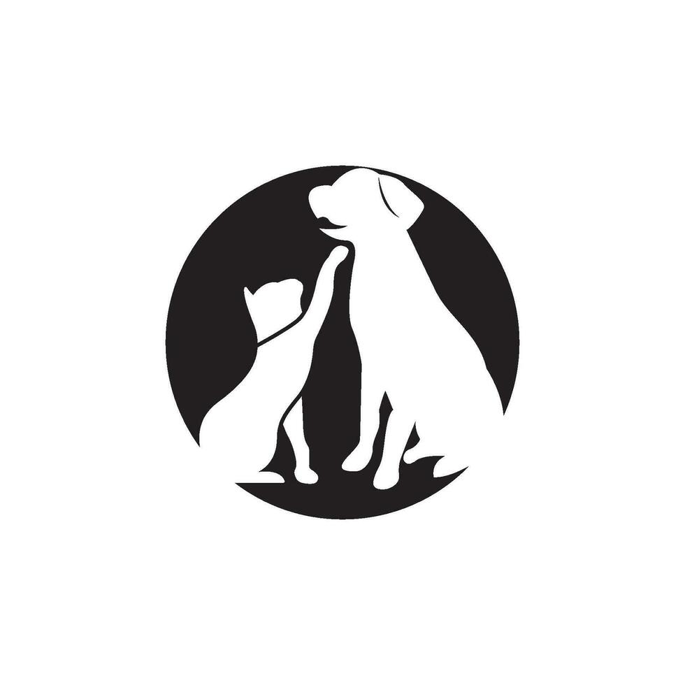 animale domestico negozio icona logo design vettore illustrazione.