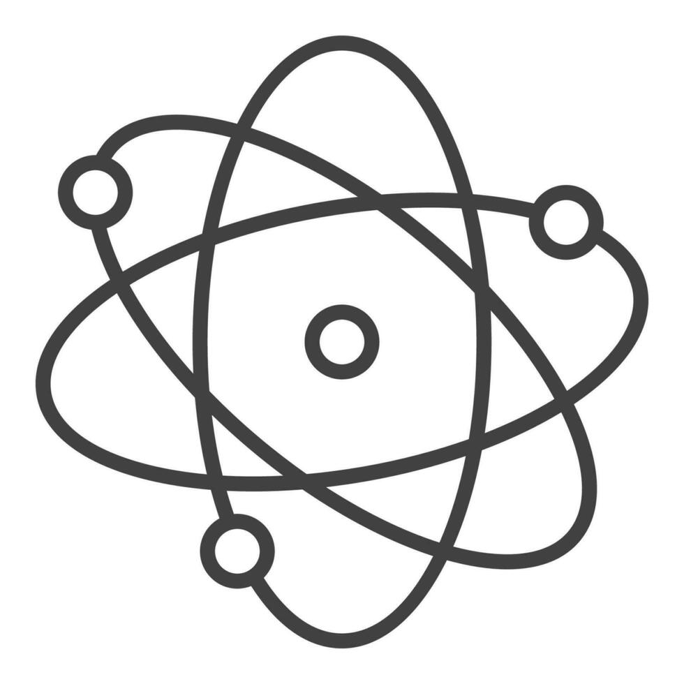 atomo vettore molecola concetto schema icona o simbolo