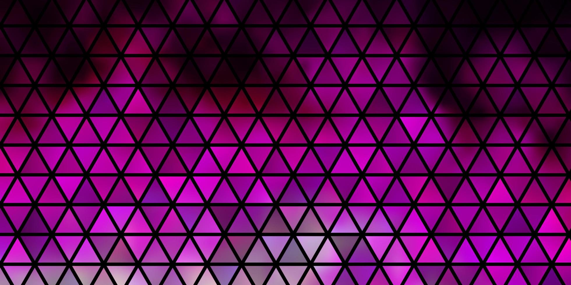 sfondo vettoriale rosa chiaro con triangoli
