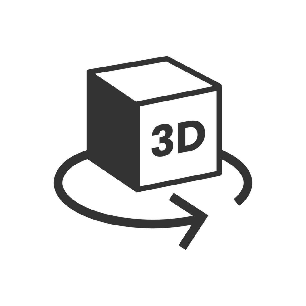 vettore illustrazione di 3d icona nel buio colore e bianca sfondo