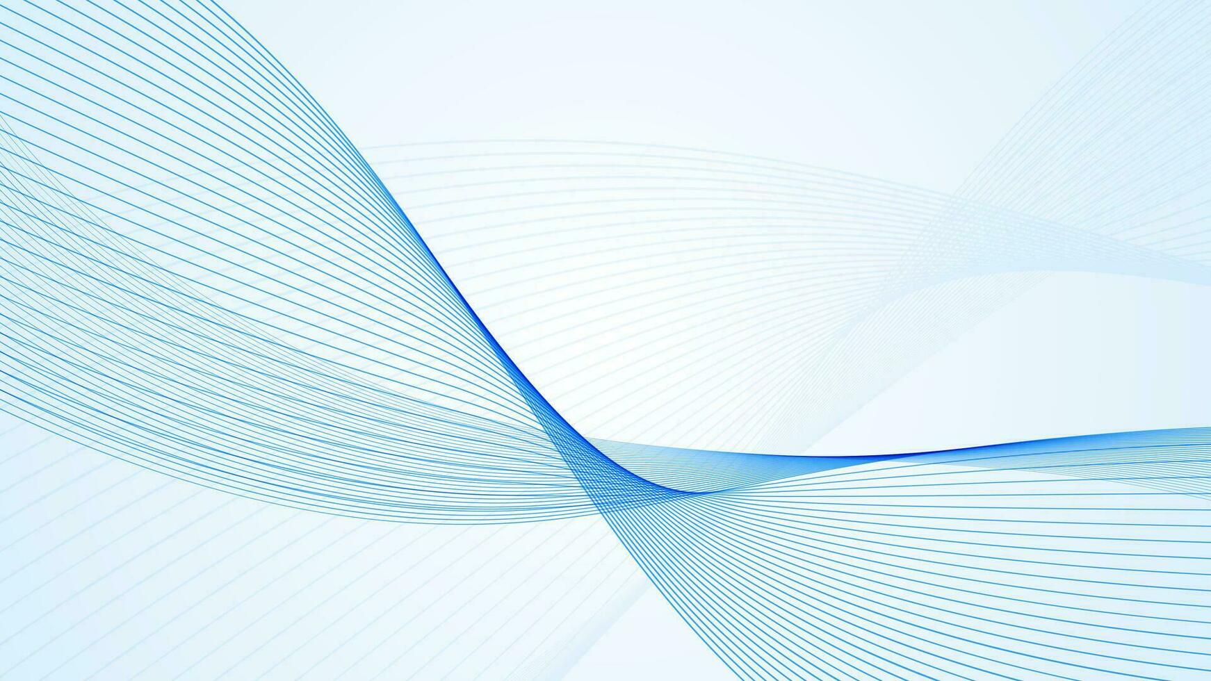 semplice astratto sfondo con blu Linee nel il composizione. vettore