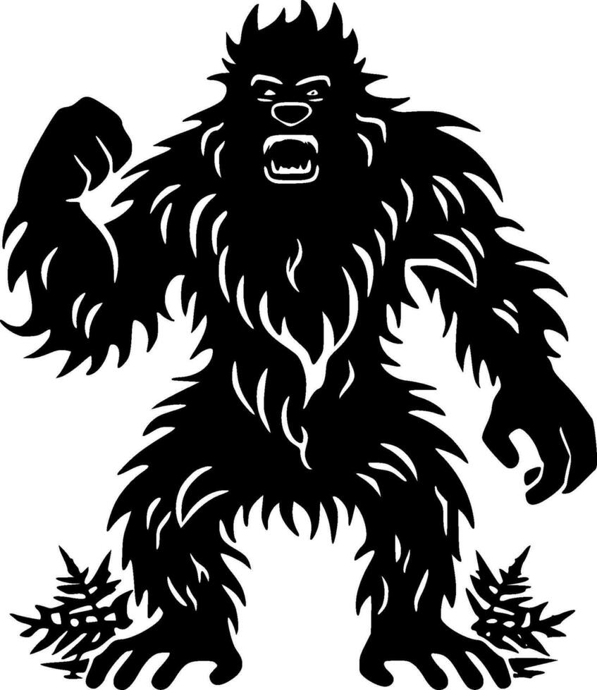 bigfoot - minimalista e piatto logo - vettore illustrazione