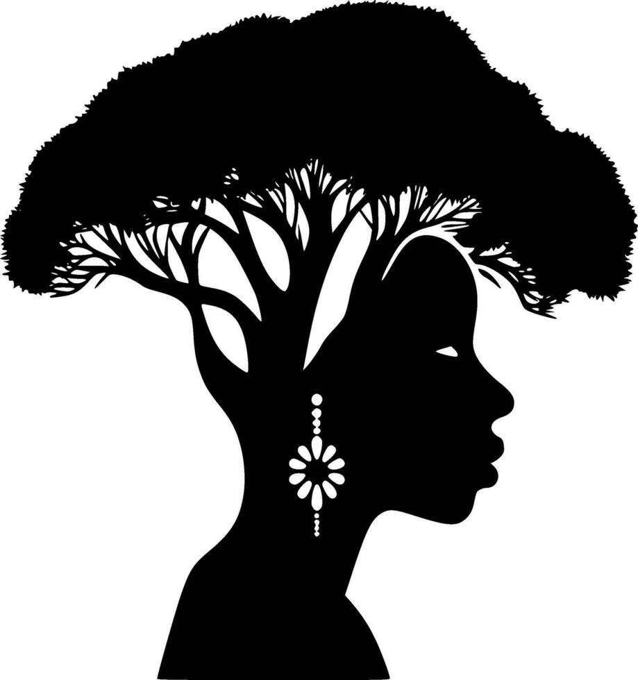 Africa - minimalista e piatto logo - vettore illustrazione