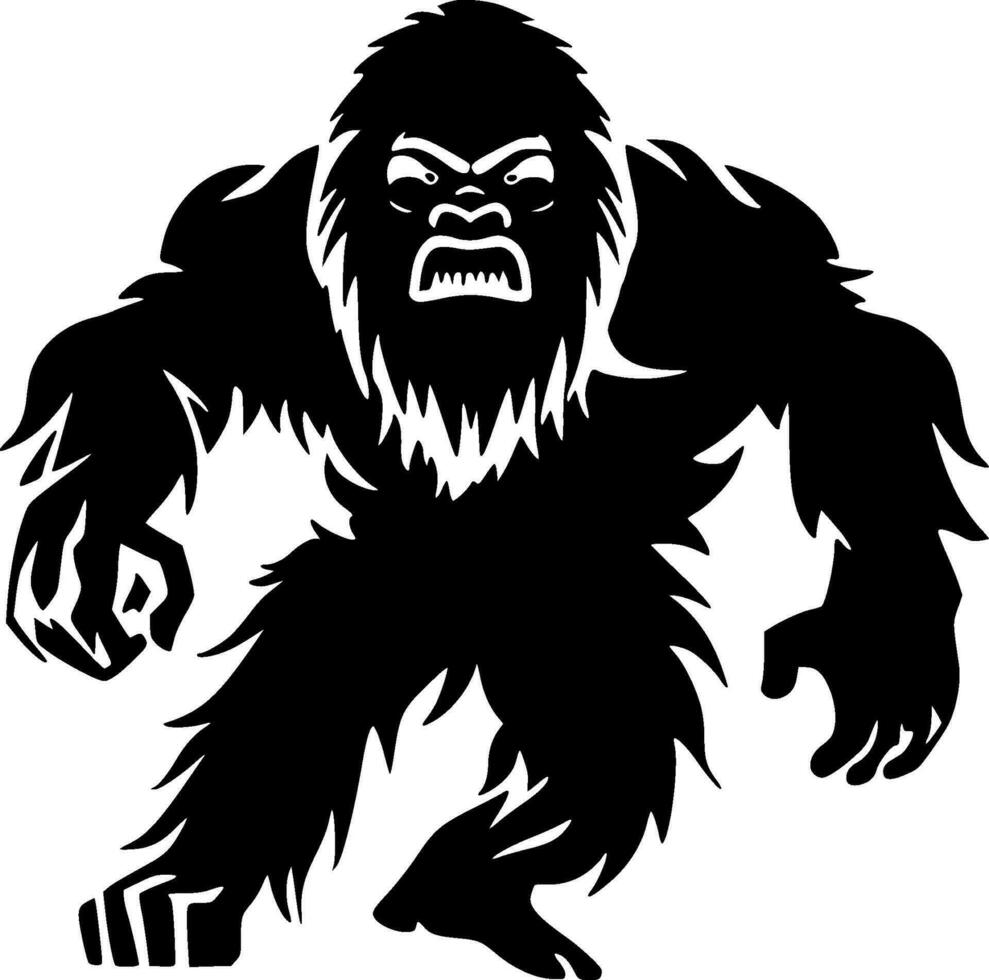 bigfoot - minimalista e piatto logo - vettore illustrazione