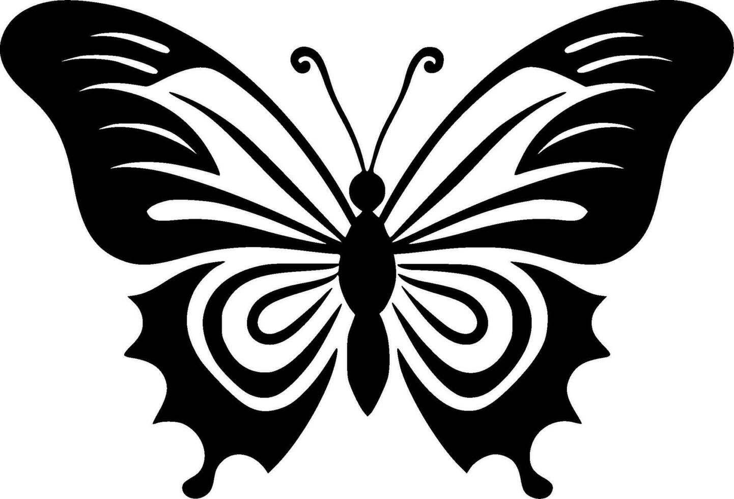 farfalla - minimalista e piatto logo - vettore illustrazione