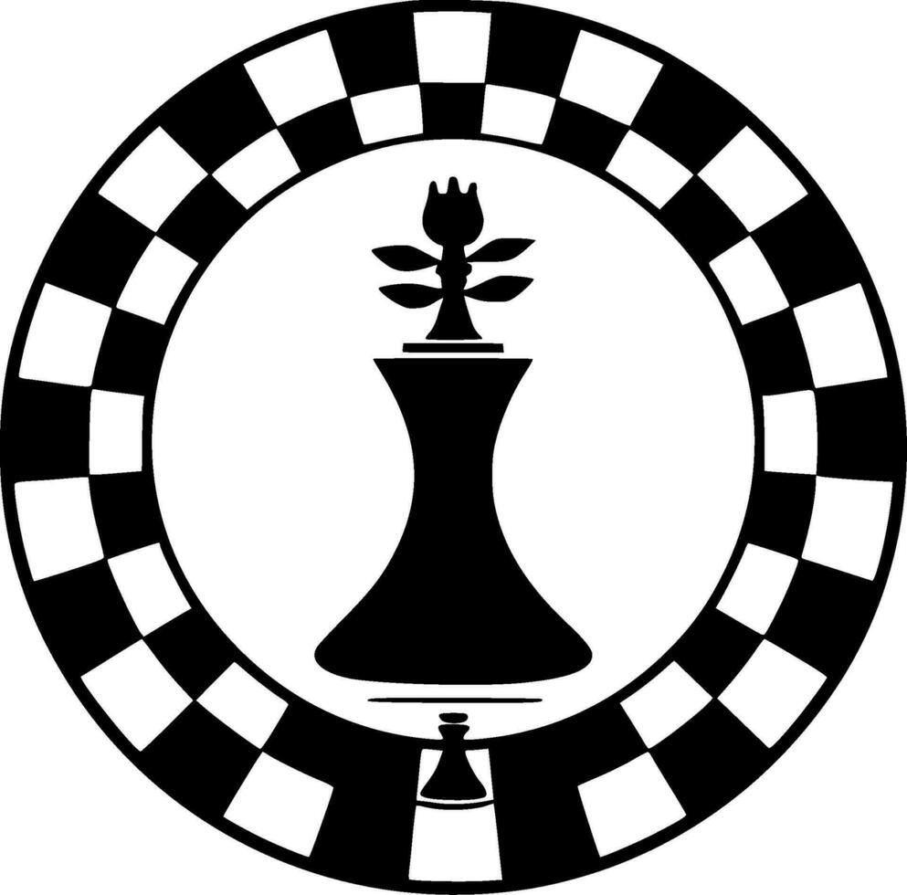 scacchi, nero e bianca vettore illustrazione