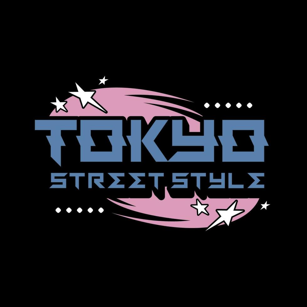 tokyo Giappone y2k abbigliamento di strada maglietta slogan tipografia stile logo vettore icona design illustrazione. manifesto, striscione, vestiario, slogan camicia, etichetta, distintivo, emblema