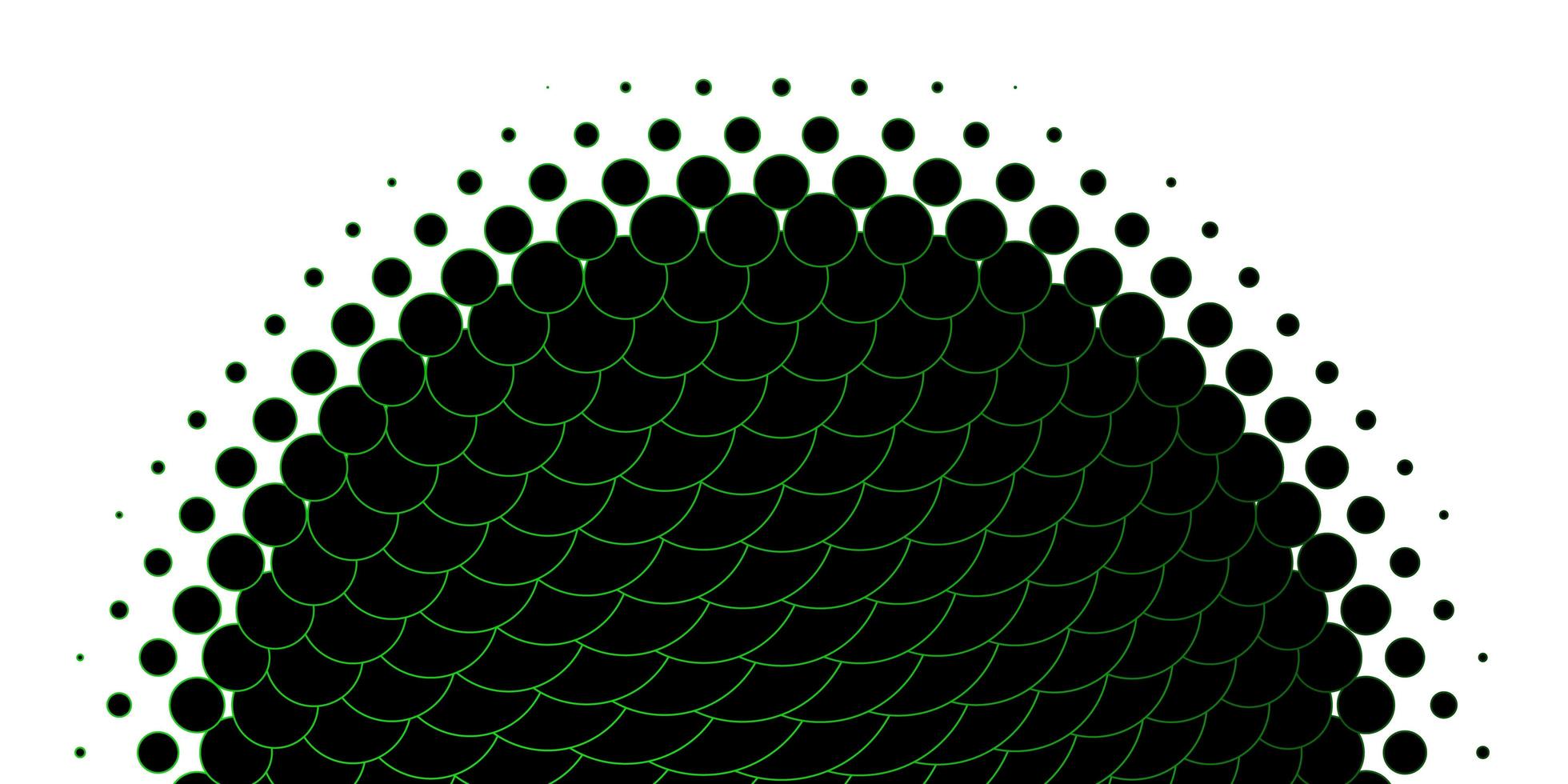 sfondo vettoriale verde chiaro con puntini disegno decorativo astratto in stile sfumato con motivo a bolle per siti web