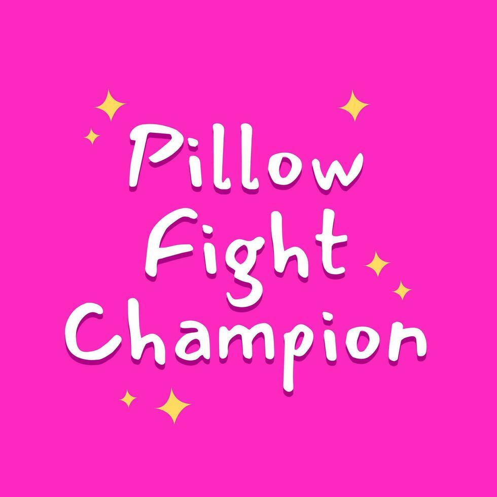 cuscino combattimento campione ragazza bambini rosa sfondo bandiera modello design vettore