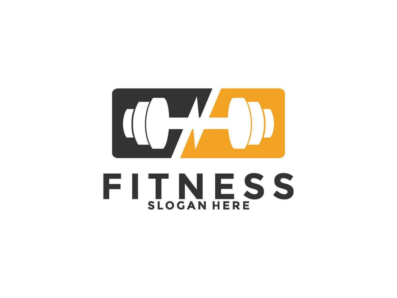 fitness e Palestra logo design vettore