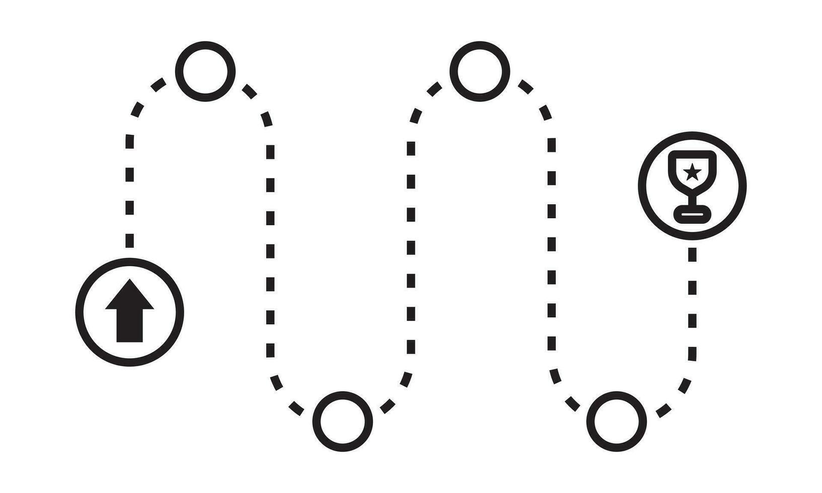 Prodotto tabella di marcia o progetto navigazione tabella di marcia - linea arte icona per applicazioni e siti web vettore