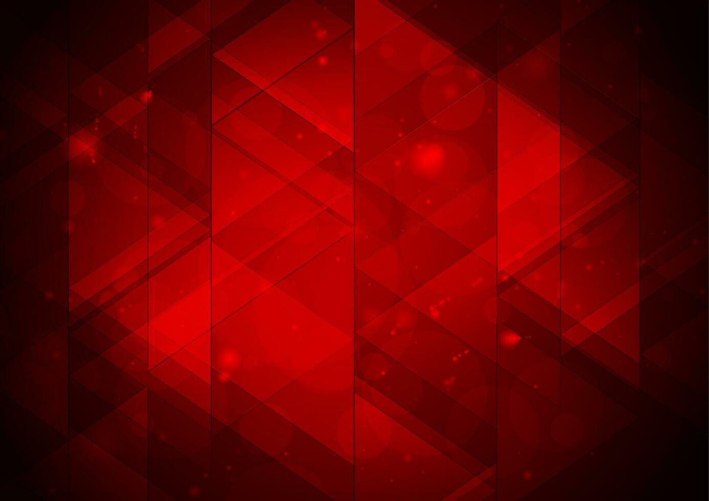 buio rosso brillante poligonale design astratto sfondo vettore