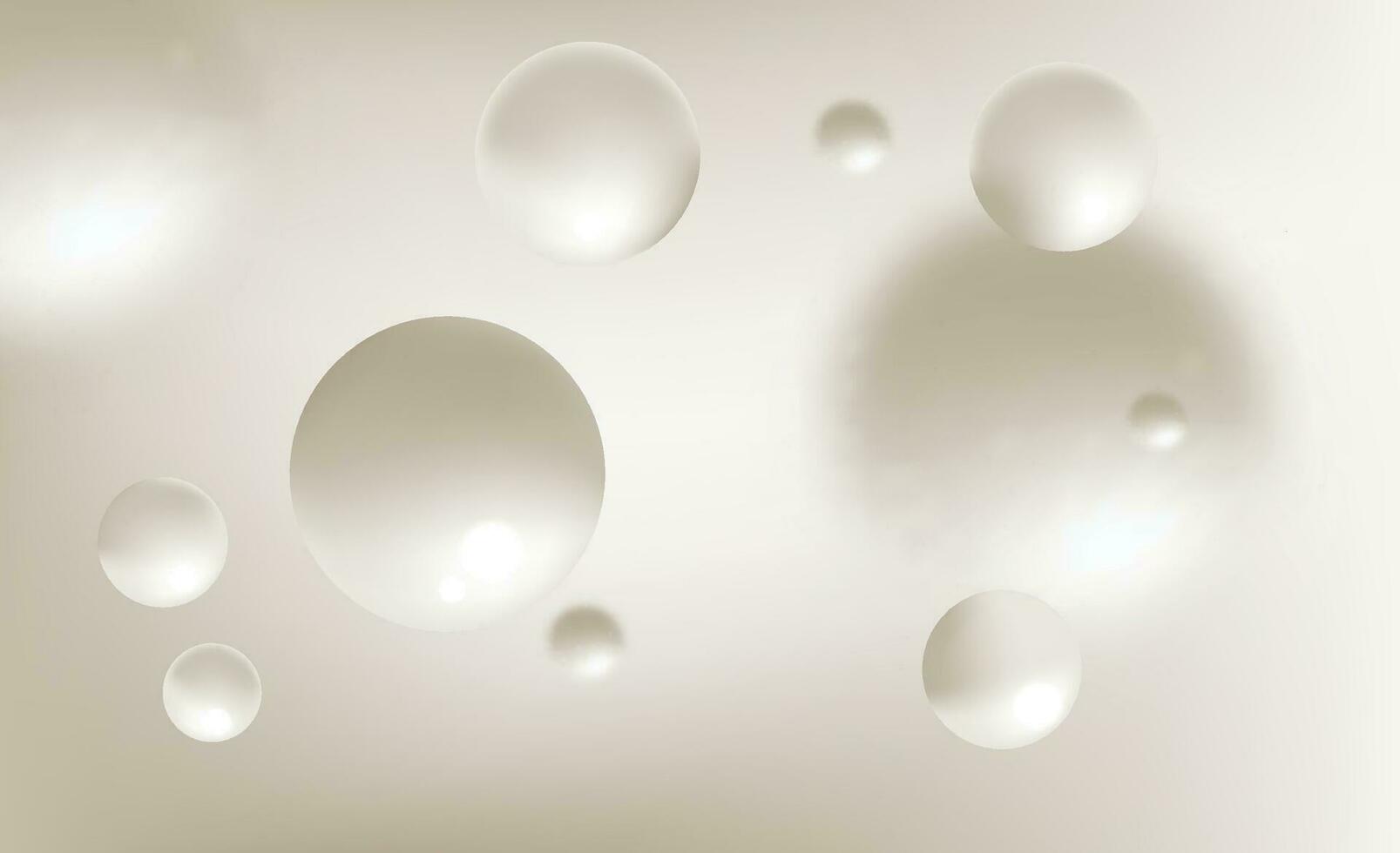 astratto 3d arte sfondo. galleggiante liquido bianca chiazze, metaball. astratto liquido sfera sfondo vettore