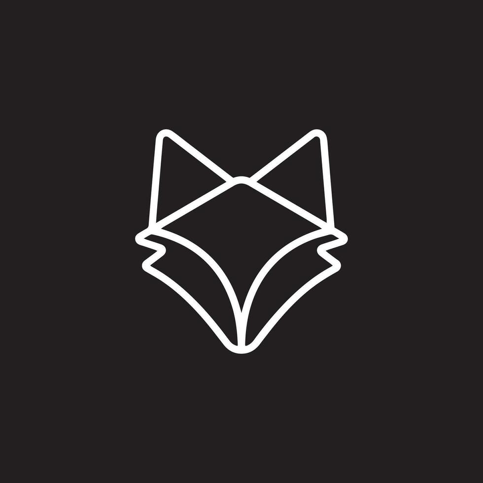 elegante e minimalista lupo emblema. il logo Caratteristiche un' elegante e semplicistico design di un' lupo testa, utilizzando artistico Linee per creare un' Impressionante e di forte impatto emblema. vettore