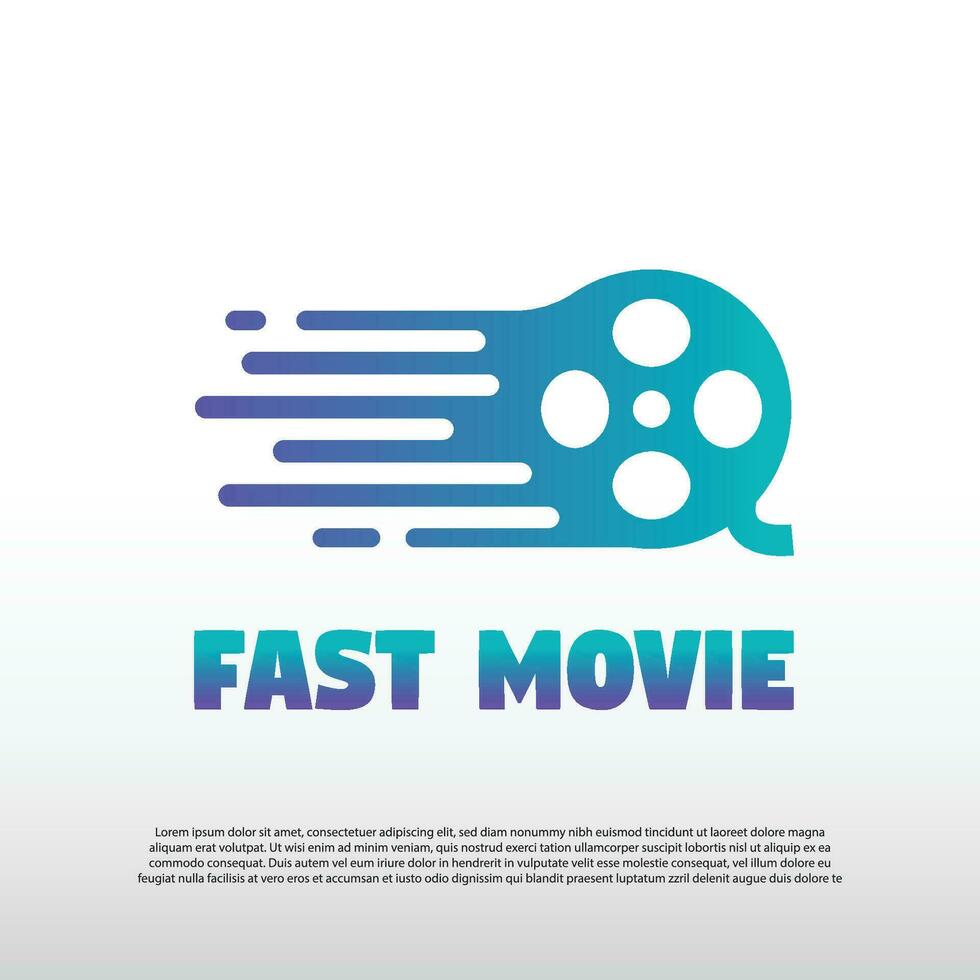 veloce film logo design -vettore vettore