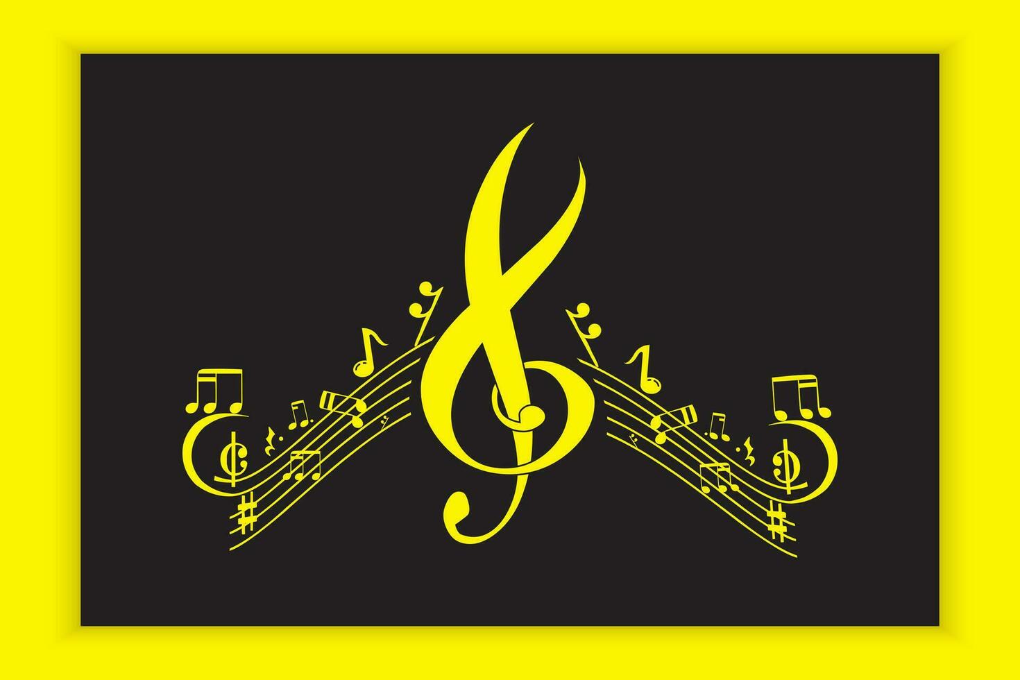 musica scala o musica Nota cartello o simbolo. musicale scala icone elemento vettore per bandiera Materiale, sfondo.