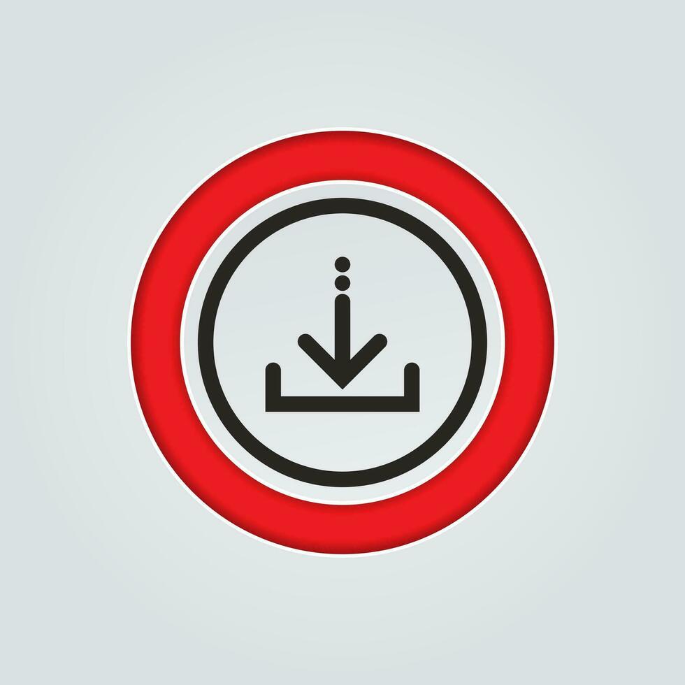 Scarica icona per il Telefono applicazione o sito web vettore