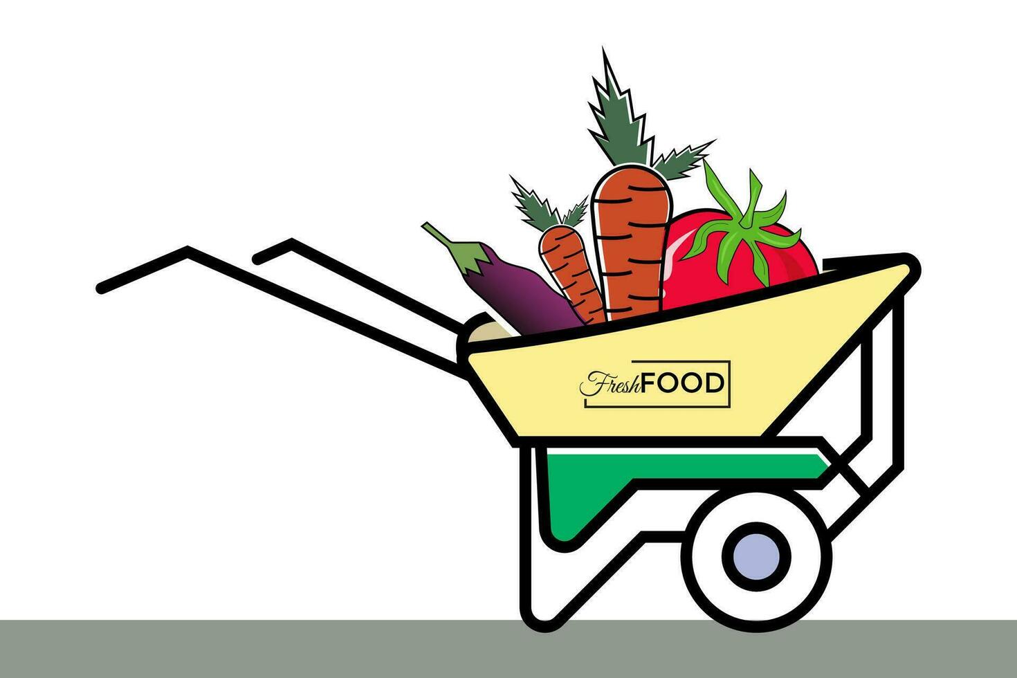 agricoltori mercato striscione. Locale agricoltura. eco, fresco prodotti, certificato logo votazione per biologico agricoltura, cibo I negozi, salutare fresco prodotti. design illustrazione di agricolo sfondo vettore