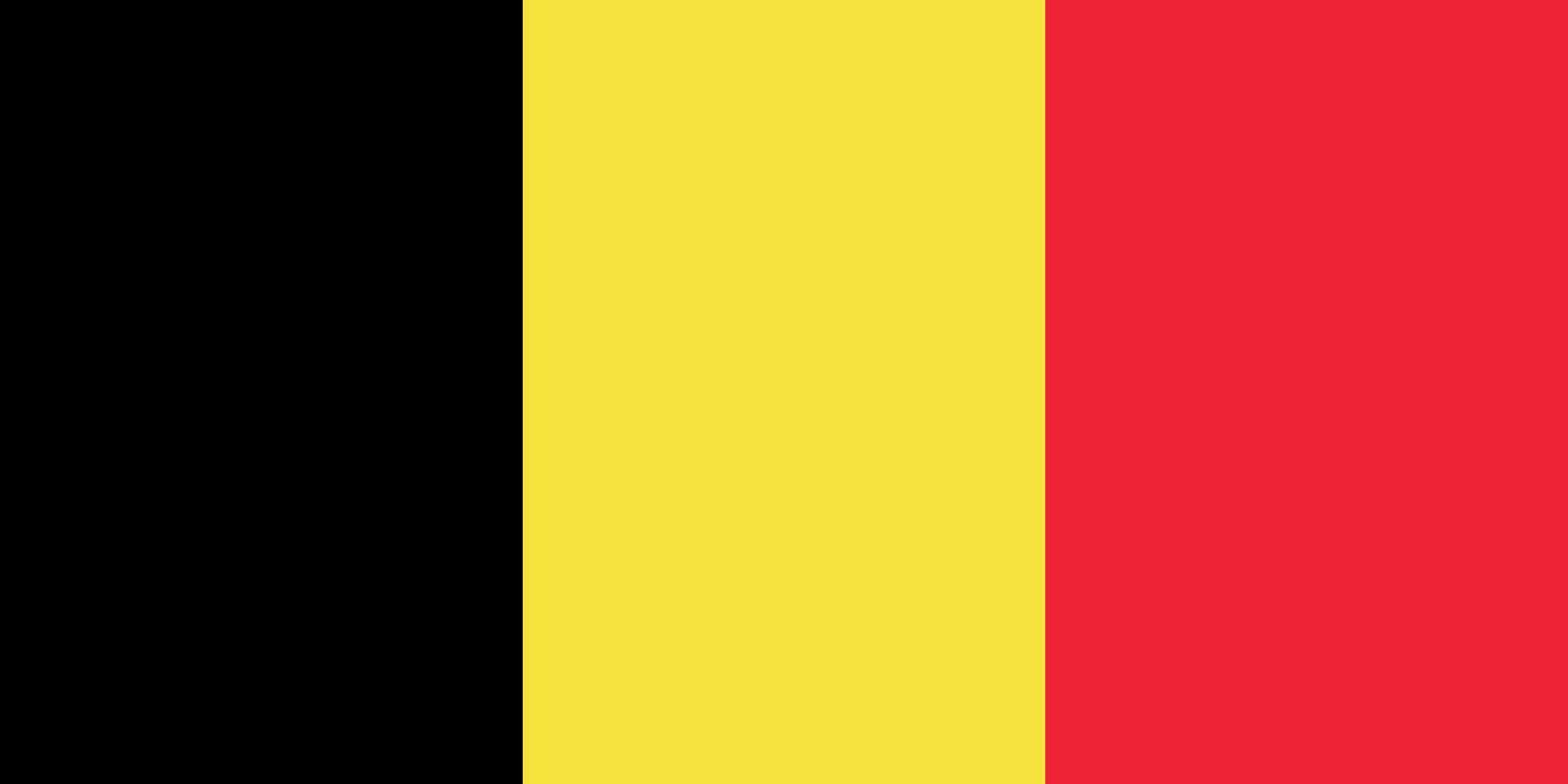 belga nazionale bandiera con ufficiale colori. vettore