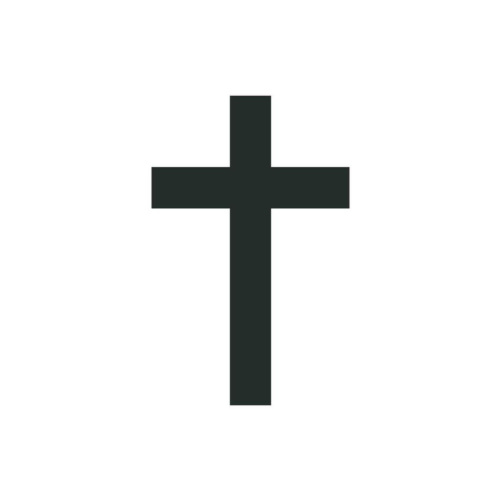 cristiano attraversare icona grafico vettore design illustrazione