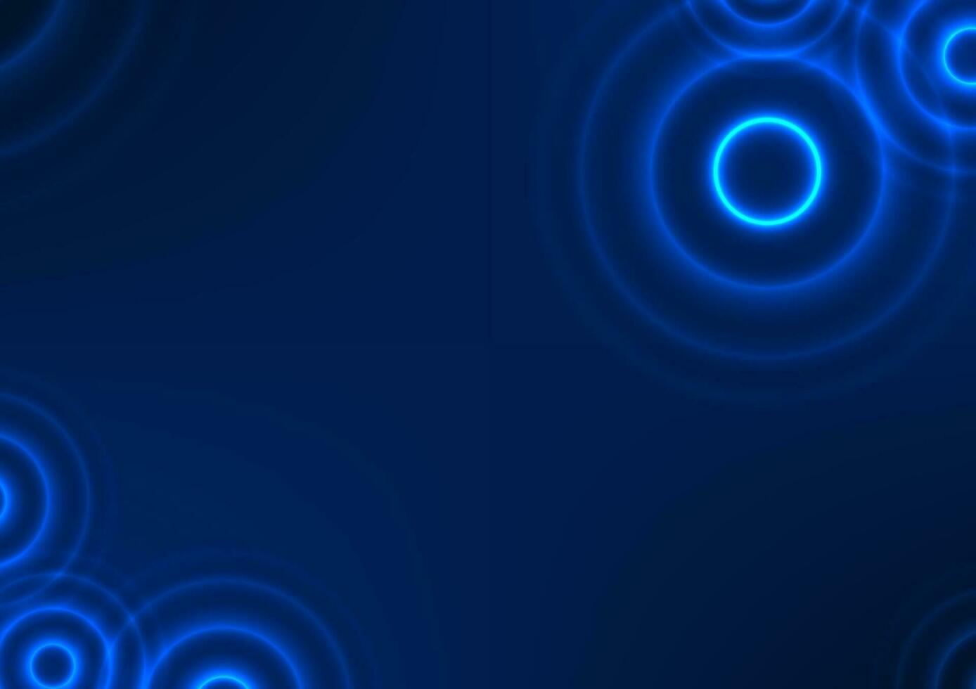 astratto sfondo quale usi il forma di un' geometrico cerchio per design un' forma piace un' onda quello increspature molti volte vettore illustrazione nel buio blu toni.