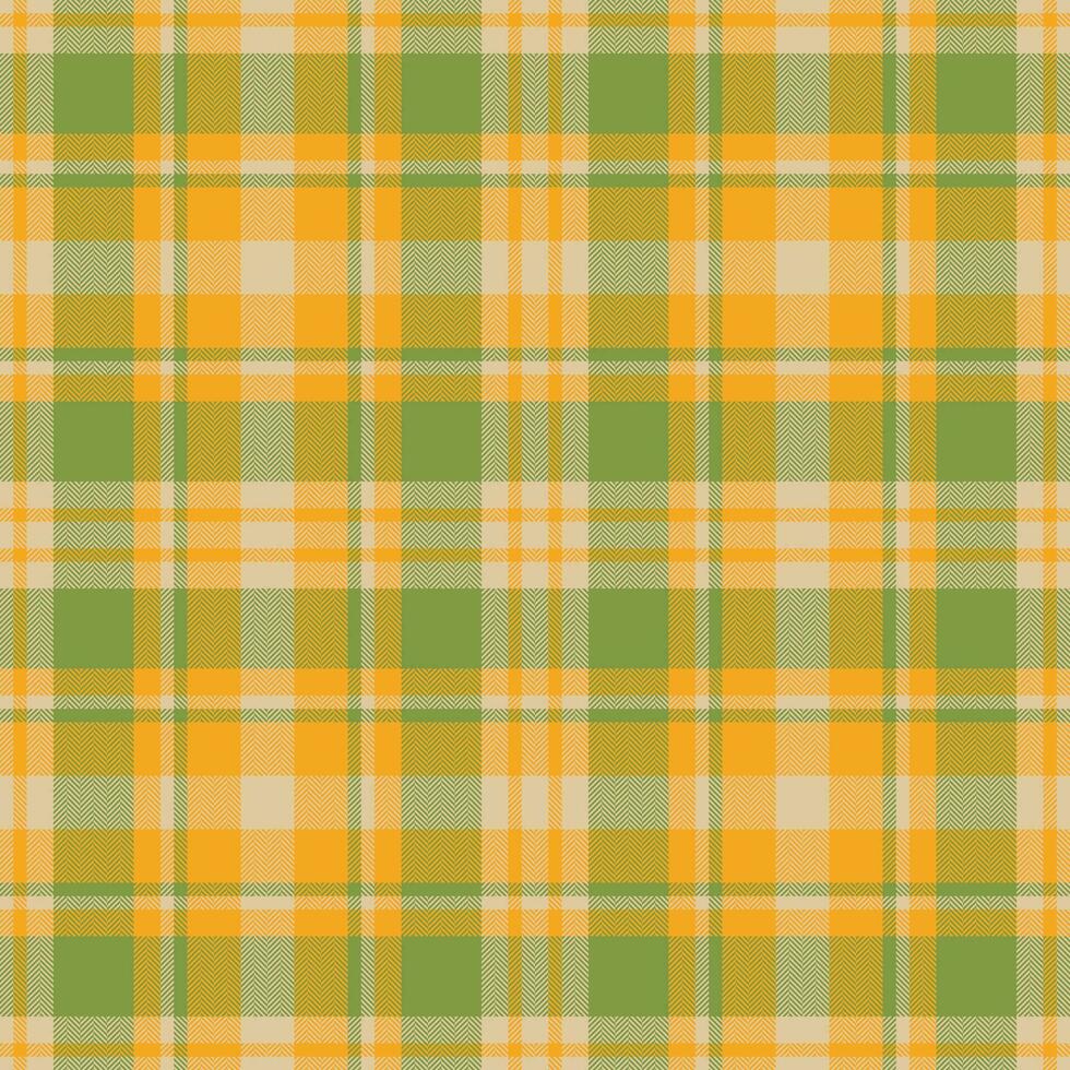 plaid senza soluzione di continuità modello nel giallo. dai un'occhiata tessuto struttura. vettore tessile Stampa.