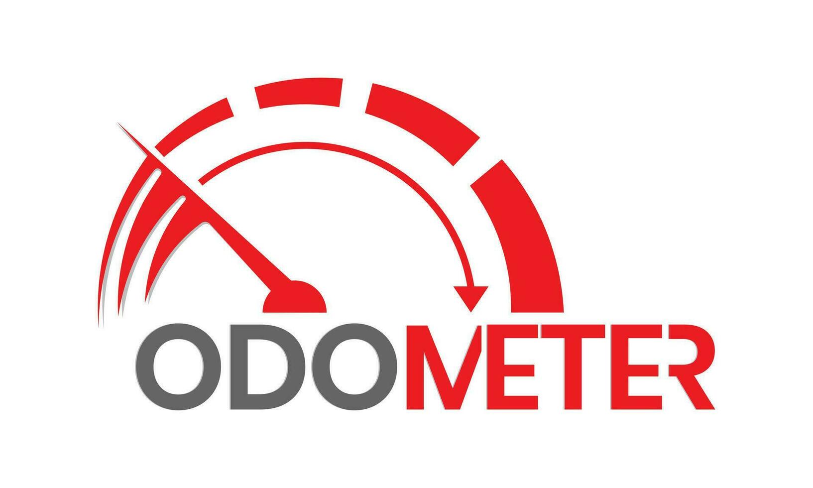 veloce accelerazione odometro logo isolato su bianca sfondo. vettore