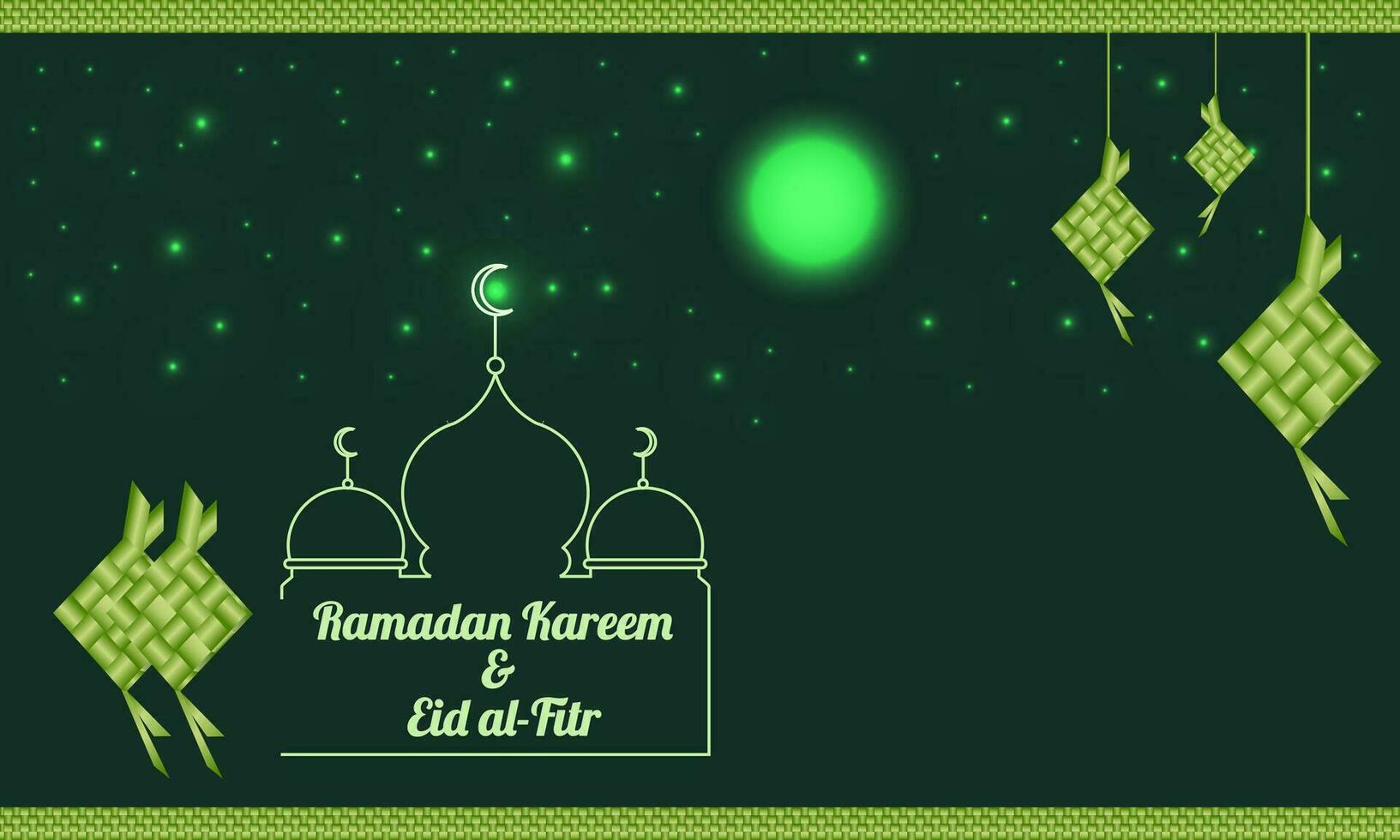 Ramadan Kareem sfondo vettore