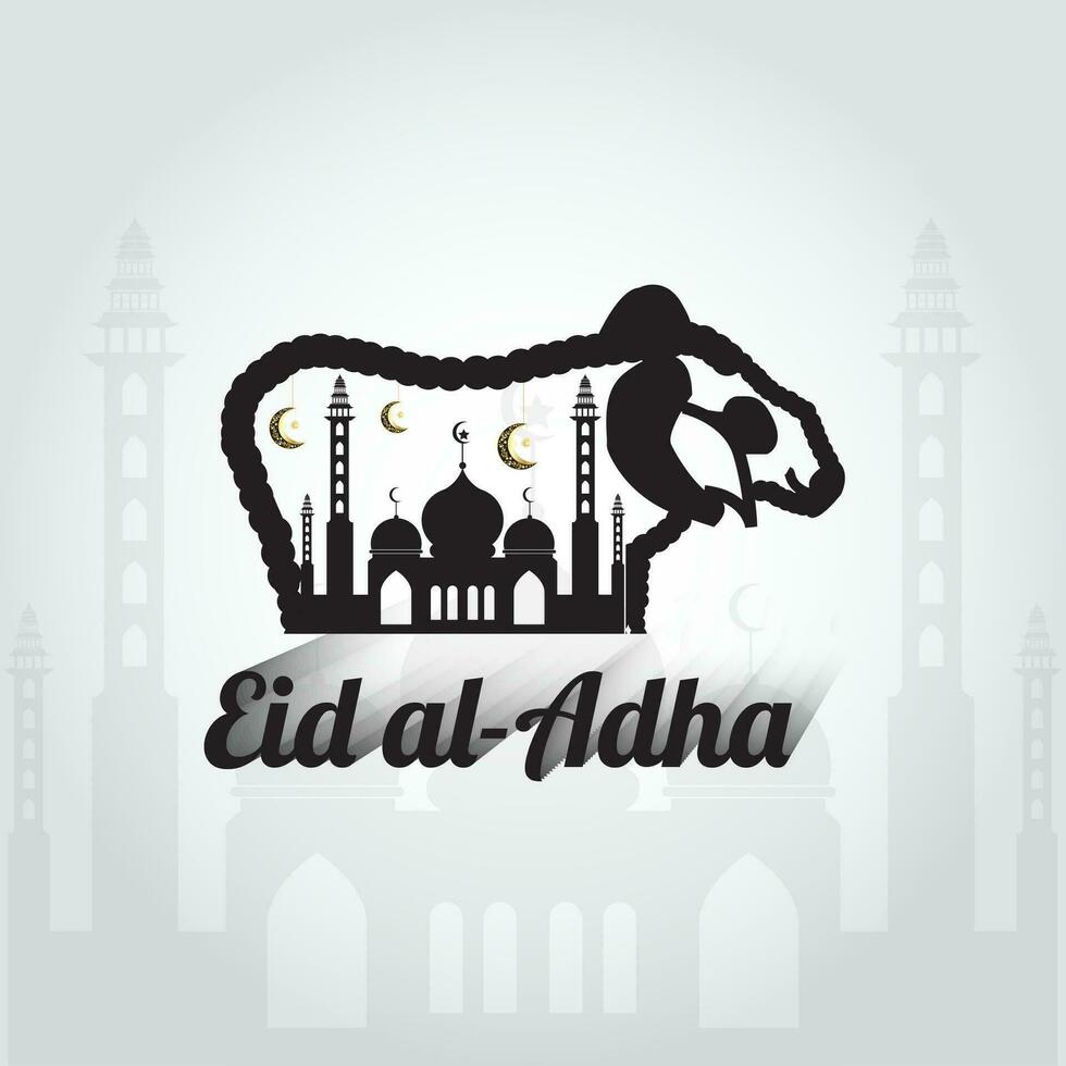 eid al adha astratto sfondo vettore