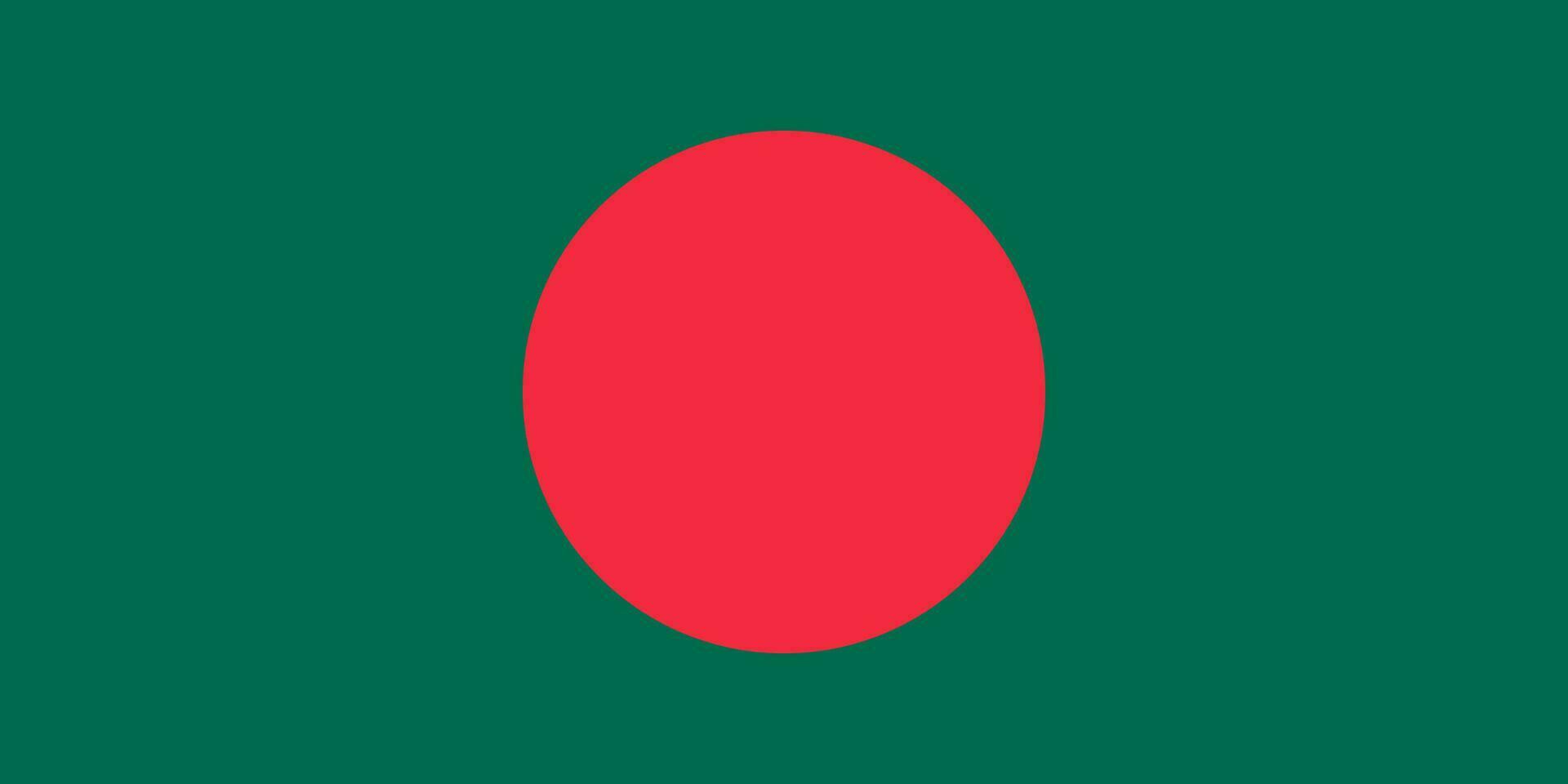 bangladesh nazionale bandiera con ufficiale colori. vettore