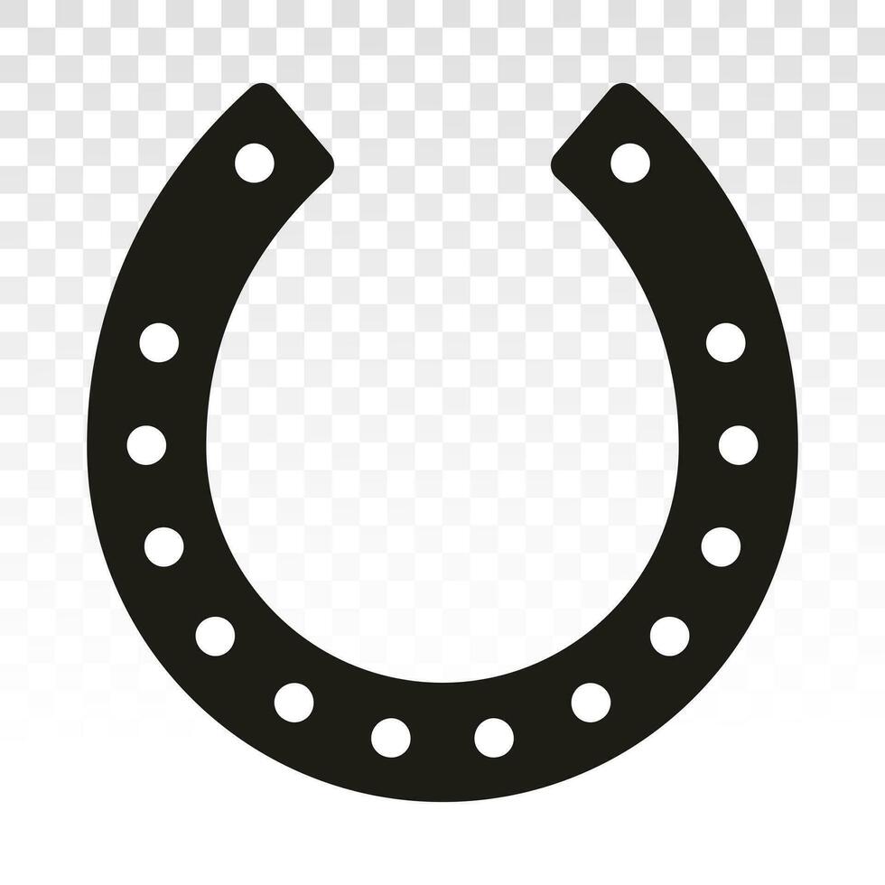 ferro di cavallo o cavallo scarpa piatto vettore icona per applicazioni e siti web
