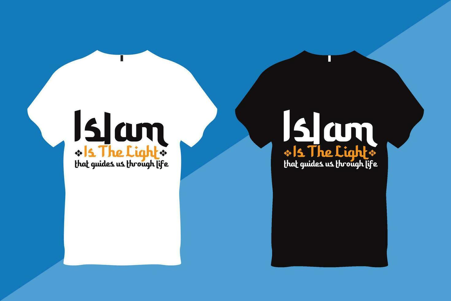 Islam è il leggero quello guide noi attraverso vita islamico citazione t camicia vettore